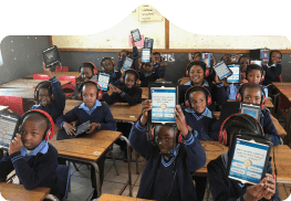 Children learning in a classroom