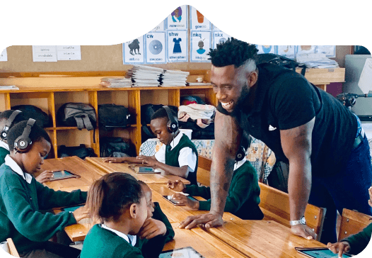 Children learning in a classroom
