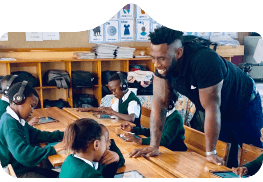 Children learning in a classroom